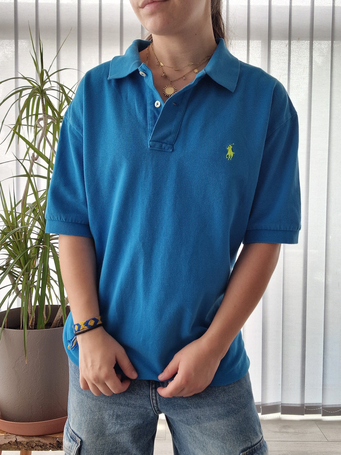 Polo MIXTE bleu - L/40