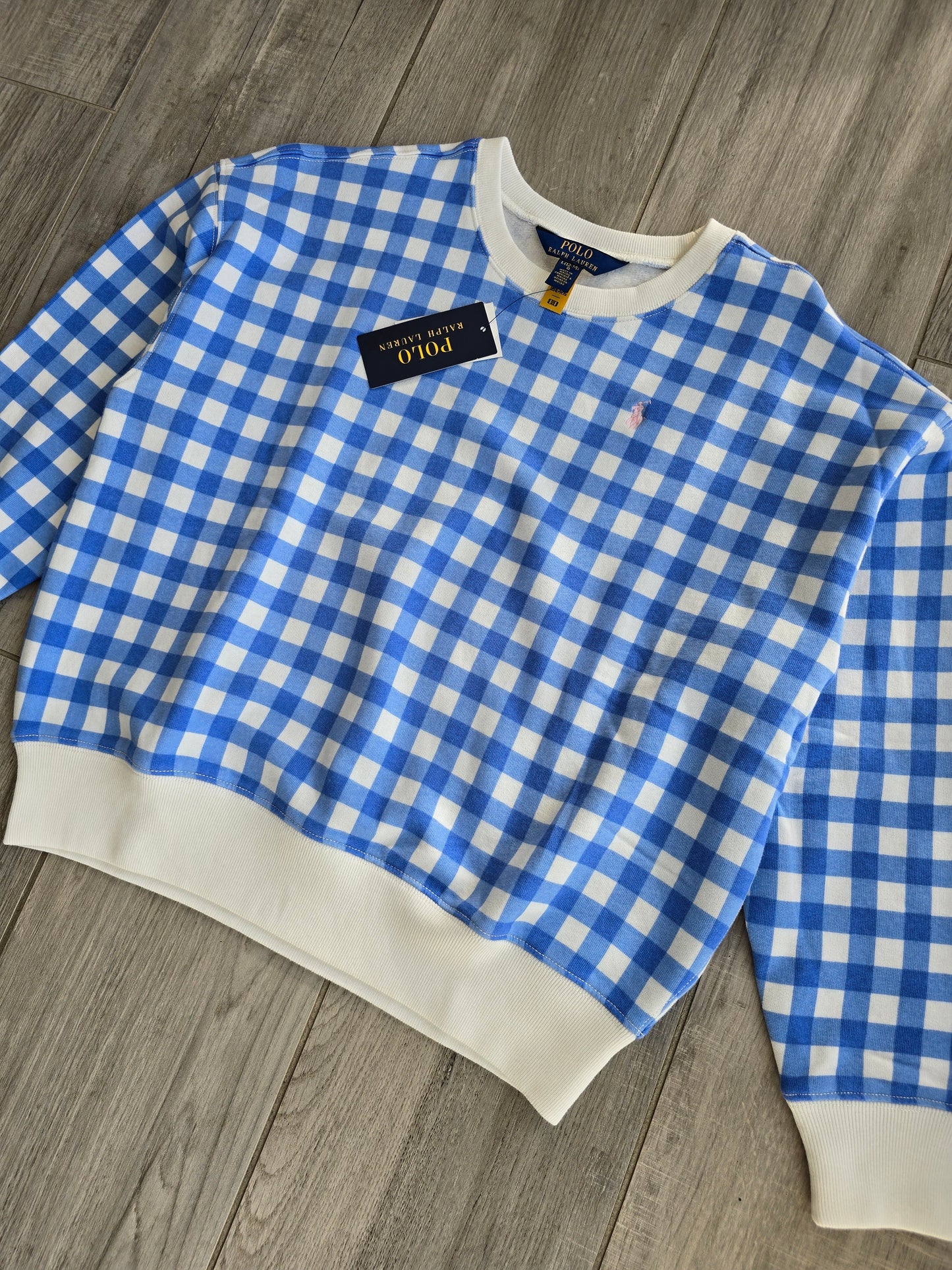 🏷 NEUF : Sweat à carreaux court - XS/34
