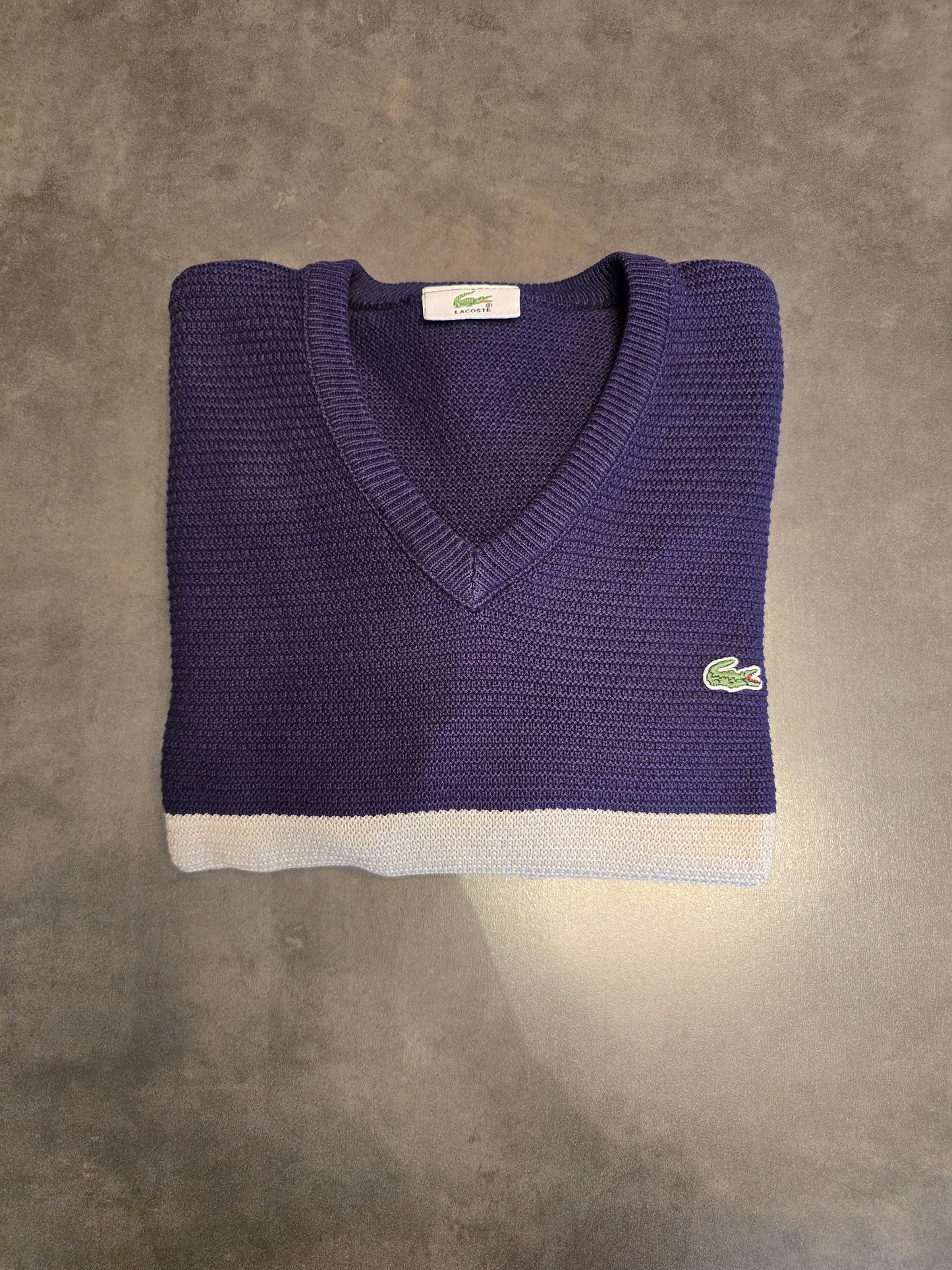 Pull col V en maille piquée - M/L
