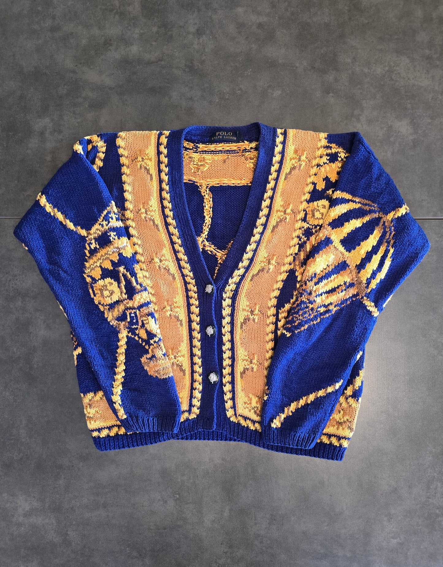 Cardigan en grosse maille à motifs - M/38