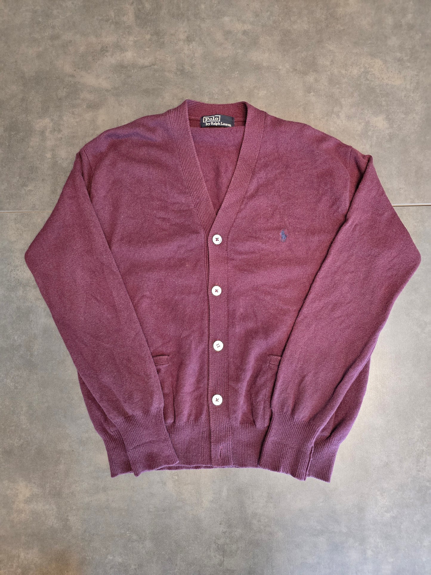 Cardigan en laine prune - M/38