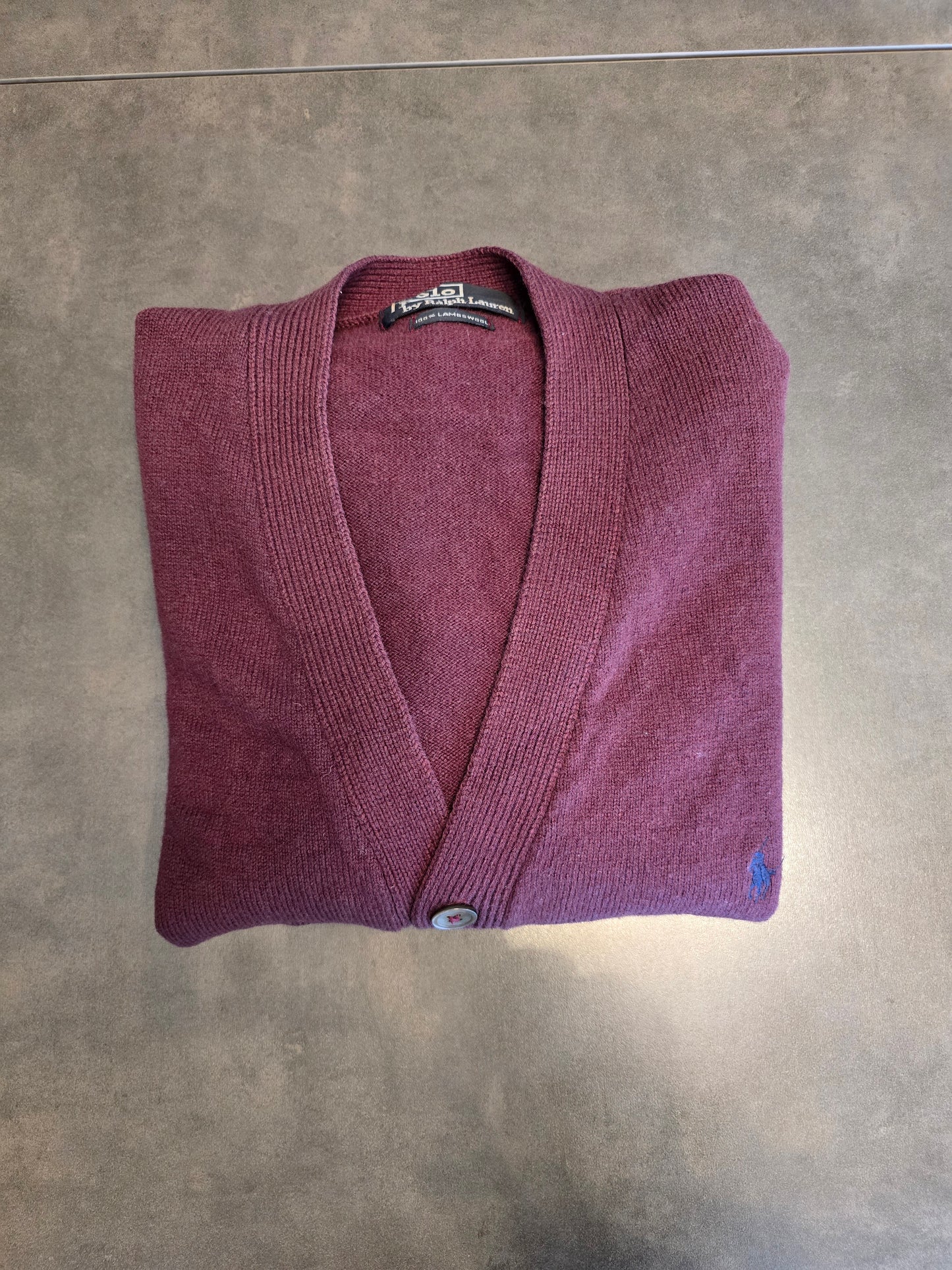 Cardigan en laine prune - M/38