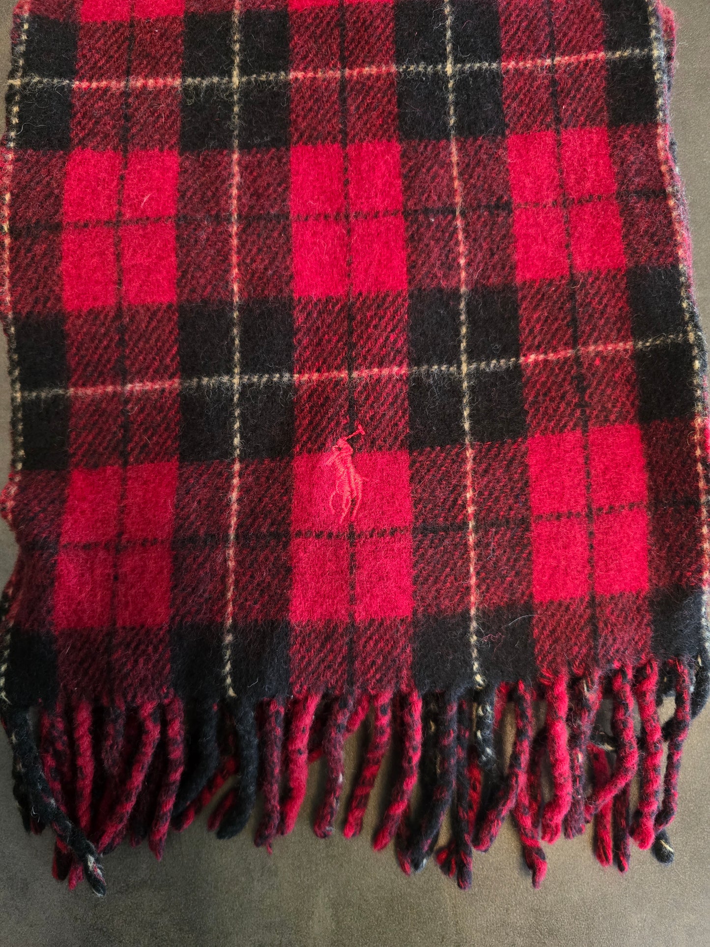 Écharpe écossaise rouge/noir - TU