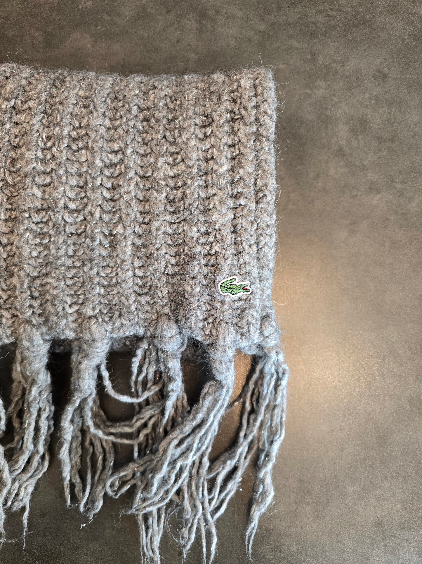 Écharpe en maille grise argenté - TU