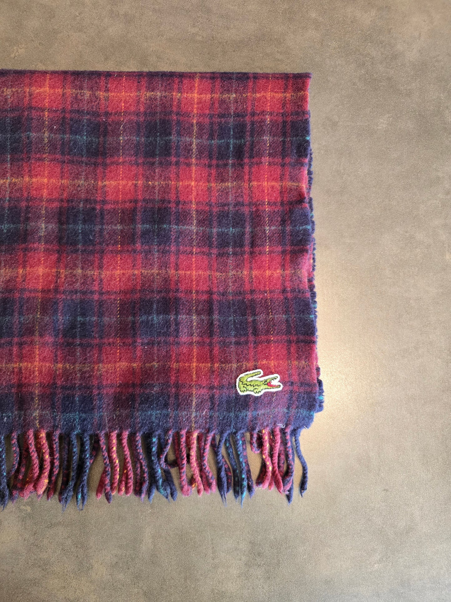 Écharpe écossaise rouge/marine - TU