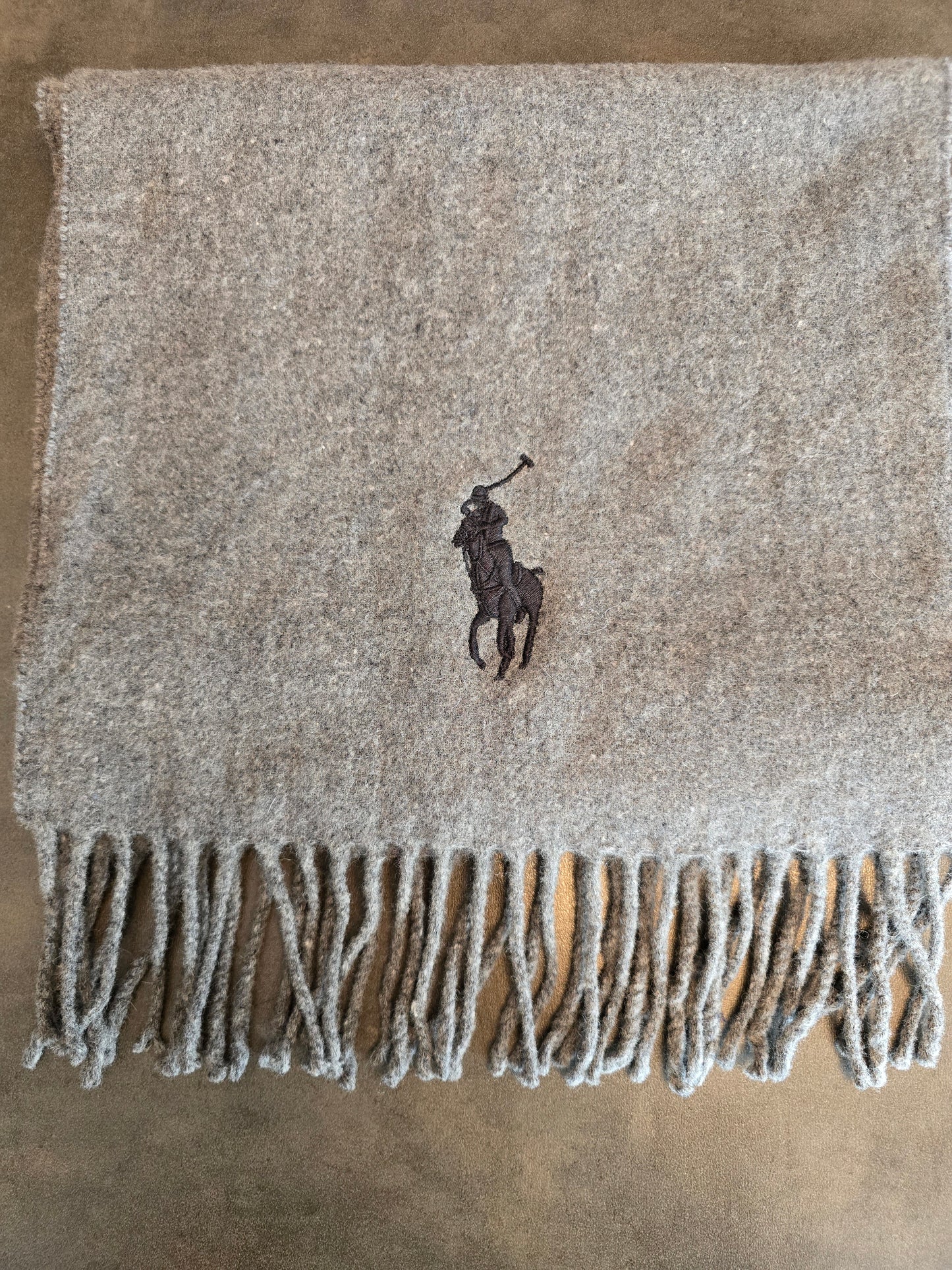 Écharpe grise à frange - TU