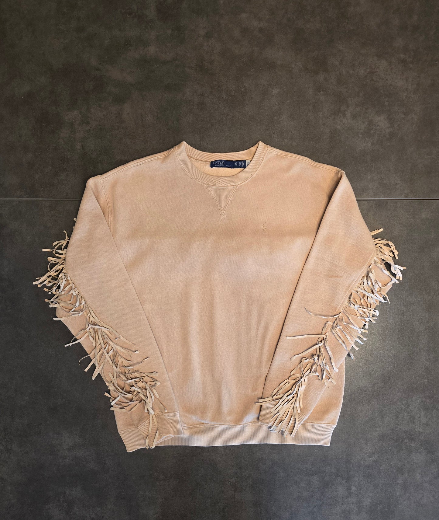 Sweat camel à frange - XS/S