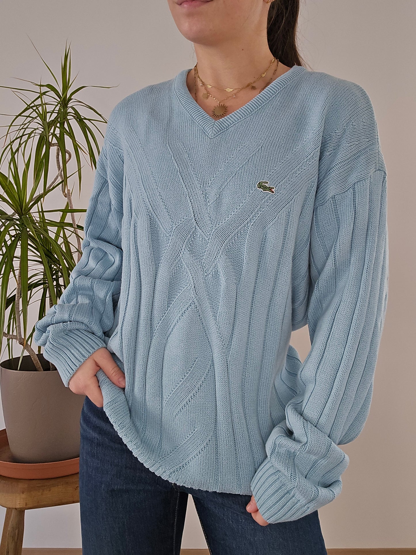 Pull bleu ciel des années 90' - XL/42