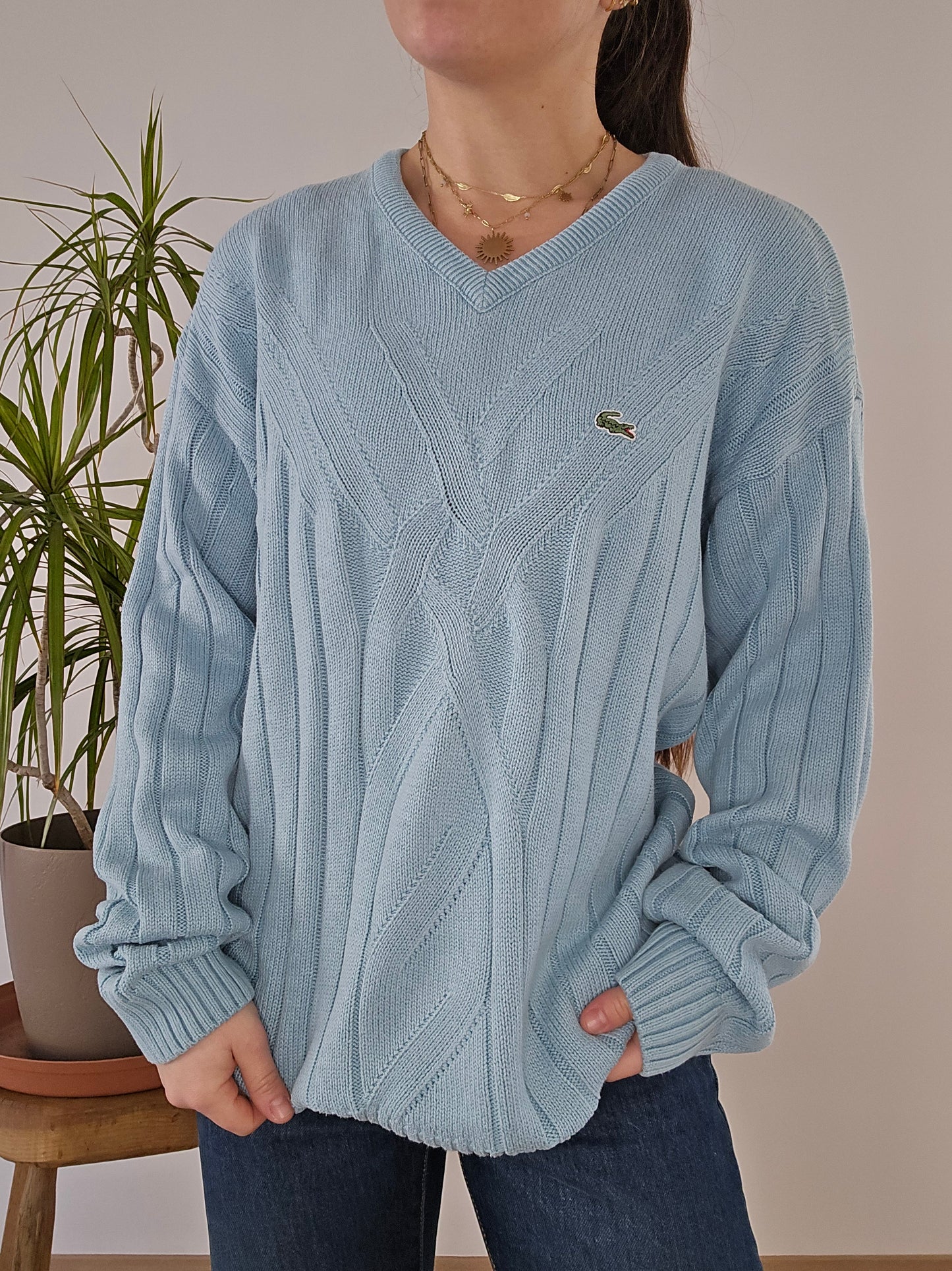 Pull bleu ciel des années 90' - XL/42
