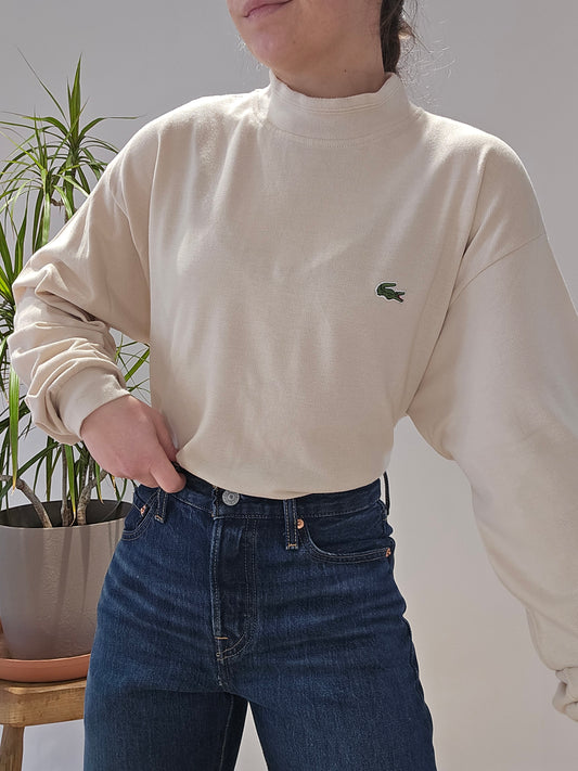 Pull col cheminée crème - XL/42 (L homme)
