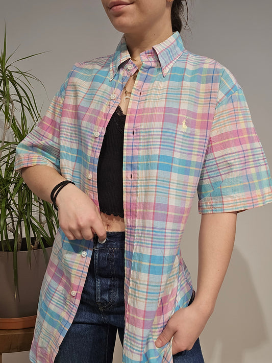 MIXTE Chemise à carreaux pastel - M