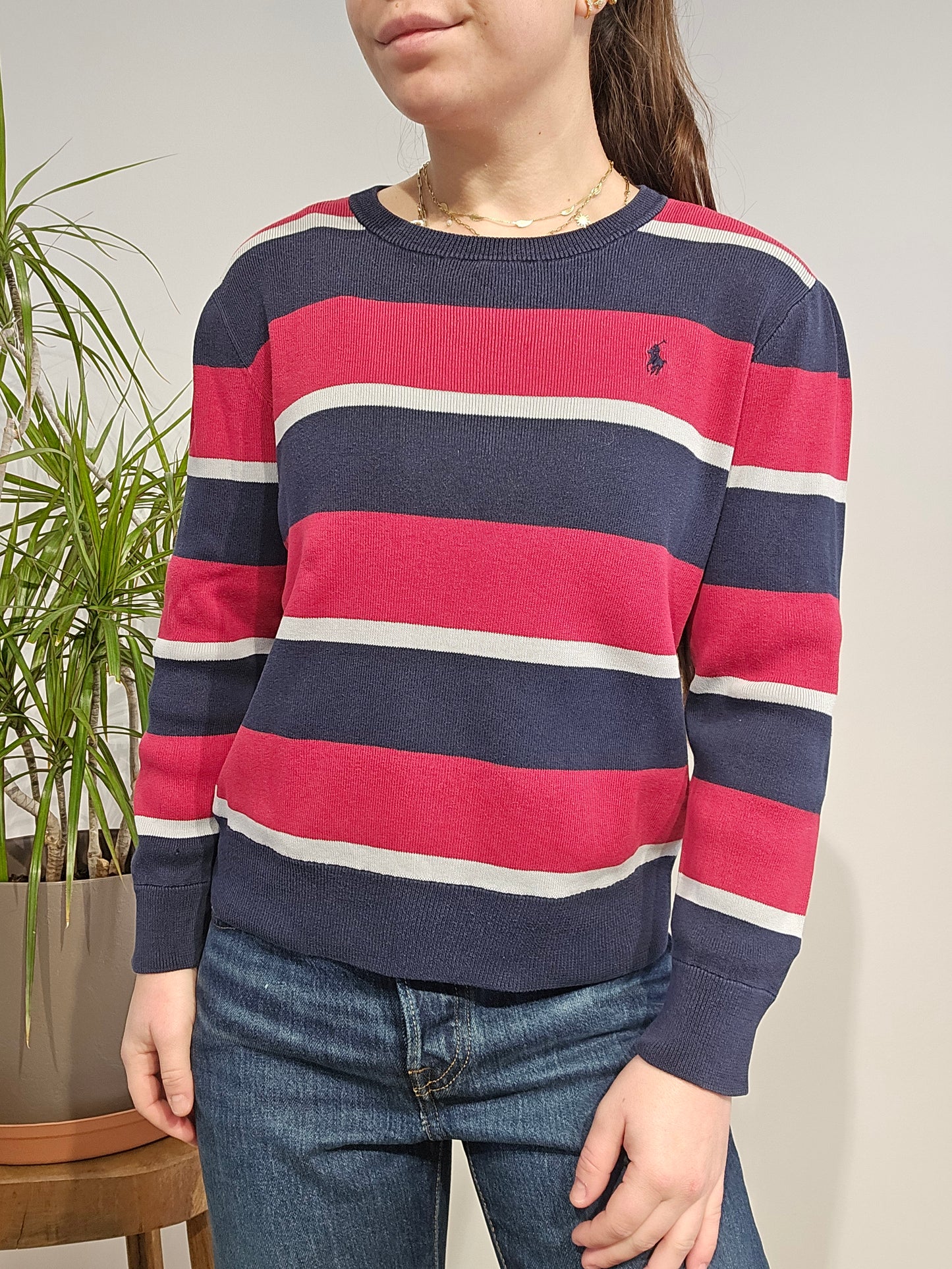 Pull à rayures rouges - XS/34