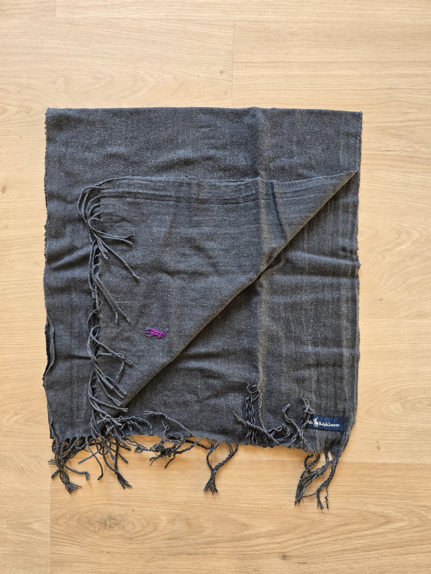 Écharpe en laine grise - TU