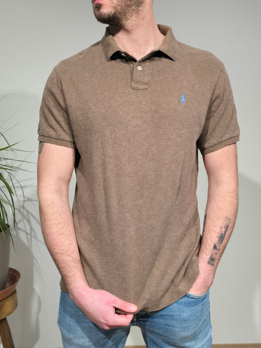 Polo marron - L