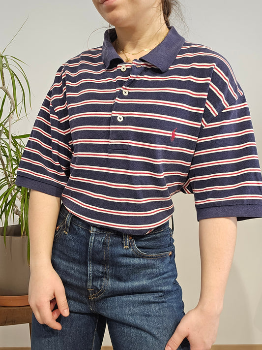 Polo à rayures - XL