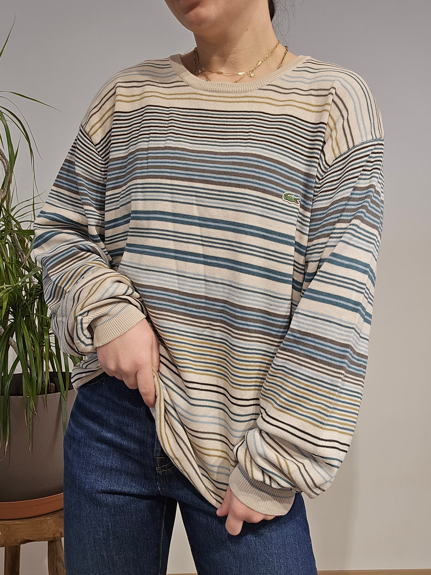Pull à rayures - XL