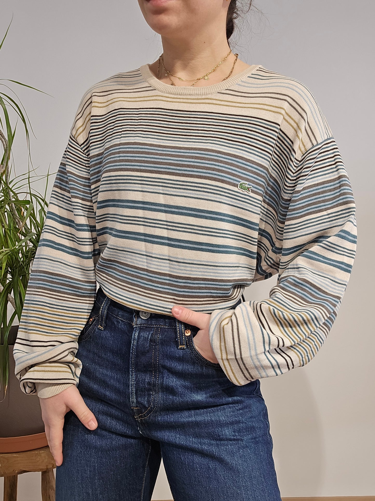 Pull à rayures - XL