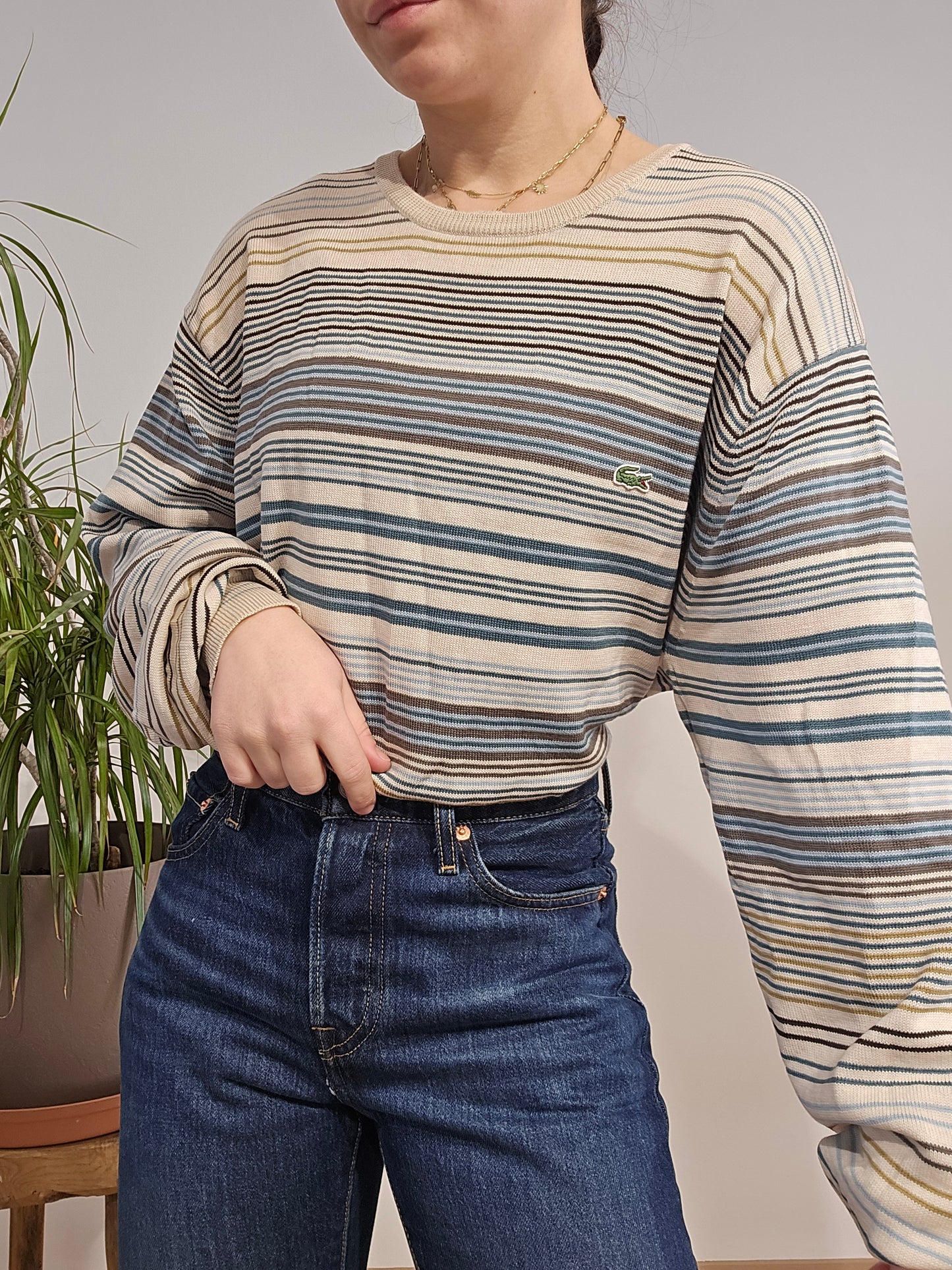 Pull à rayures - XL