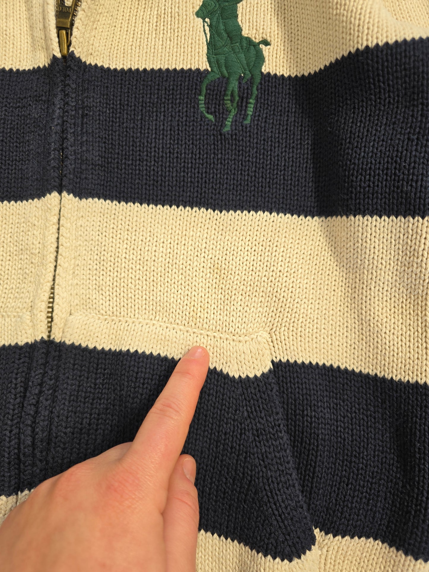 Veste en maille à rayures - XS