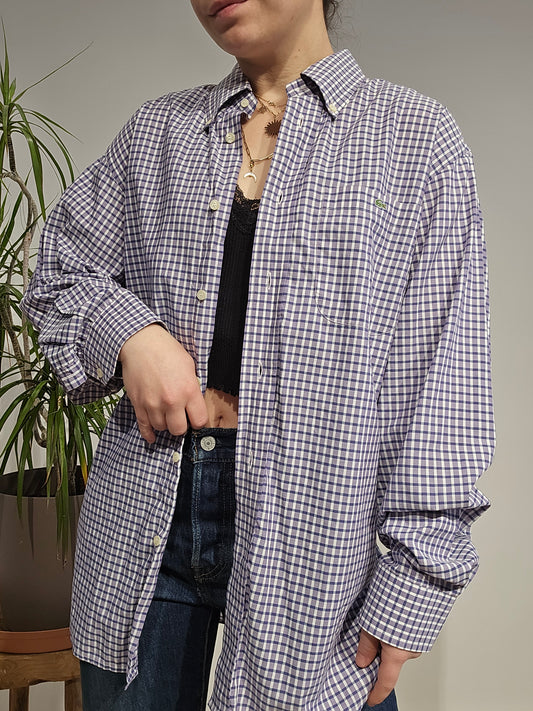 Chemise à carreaux violet - XL