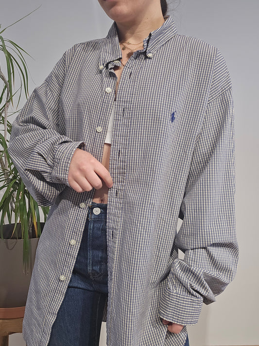 Chemise à petits carreaux - XL