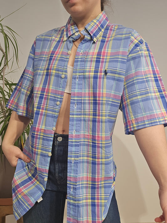 Chemise à carreaux multicolore - L