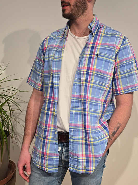 Chemise à carreaux multicolore - L
