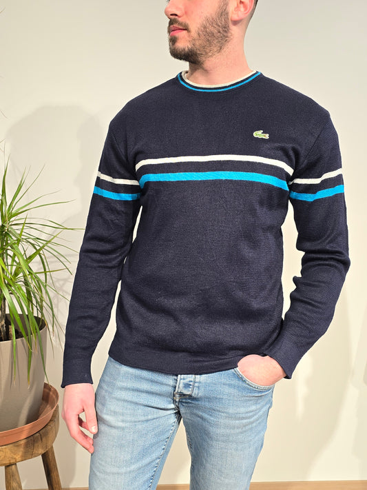 Pull col rond bleu marine - S/M