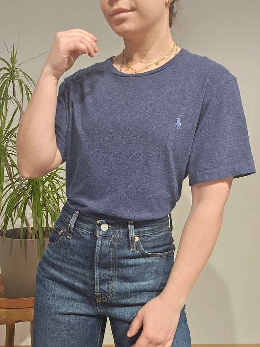 Tee-shirt bleu marine - L
