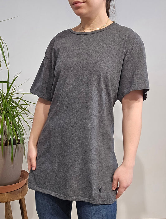 Tee-shirt en coton gris foncé - XL