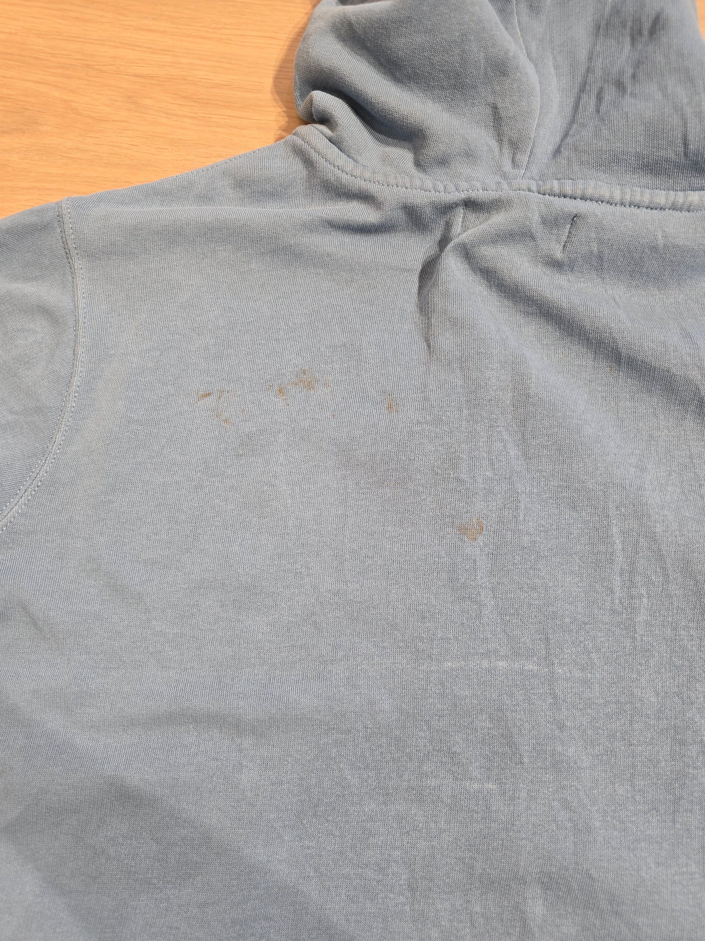 Veste à capuche en coton bleu ciel - XL