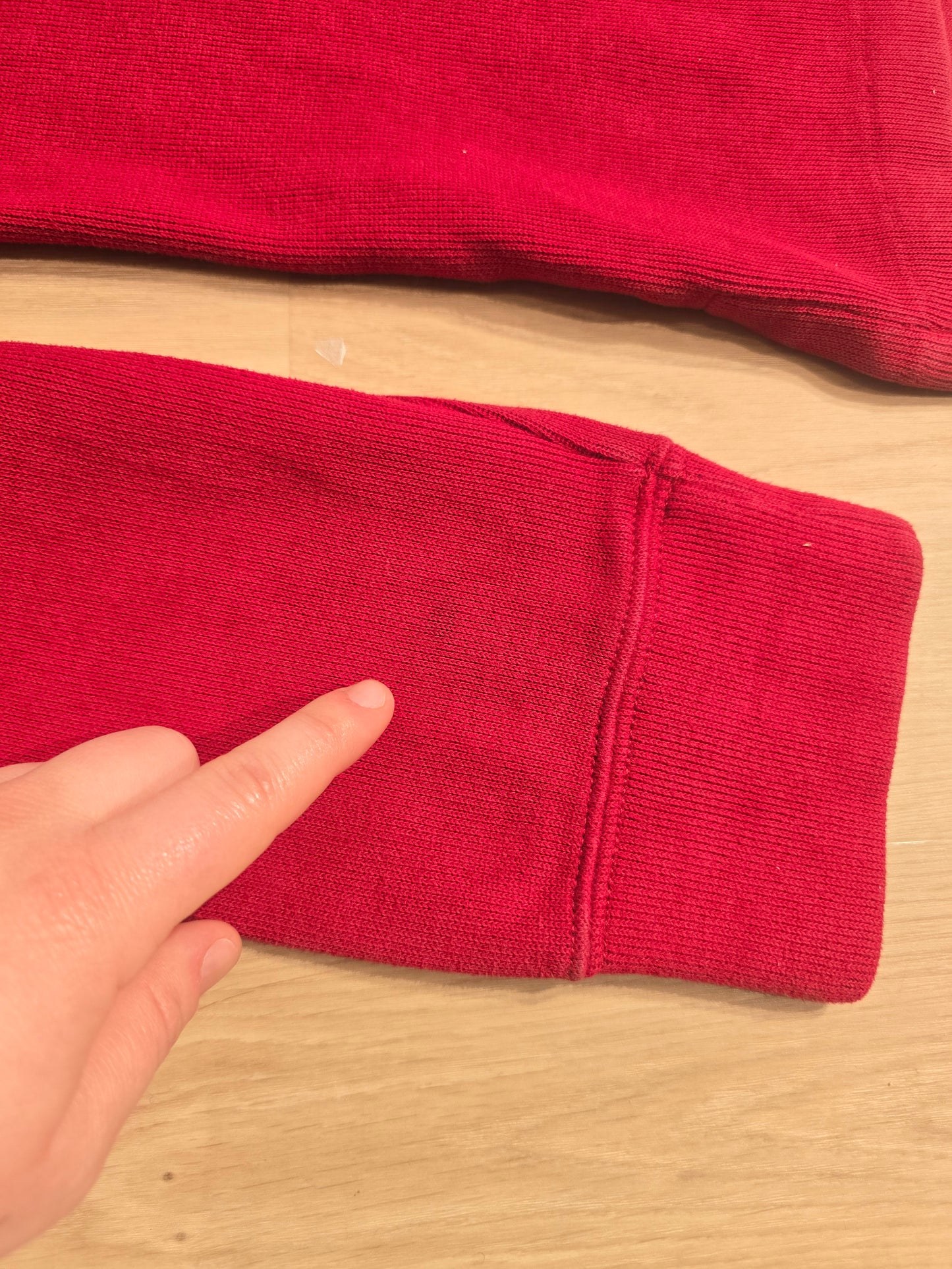 Pull camionneur en coton rouge - L