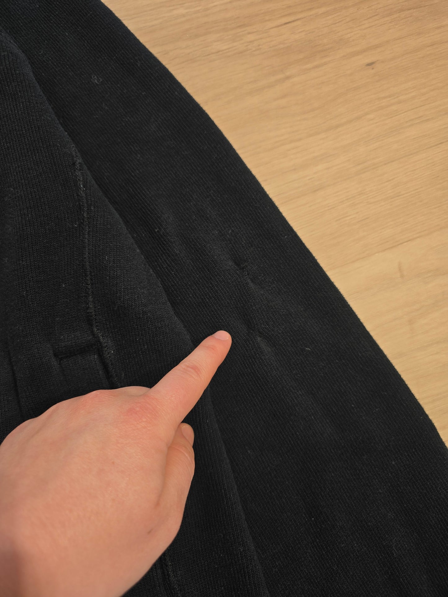 Veste en coton doux noir - XL