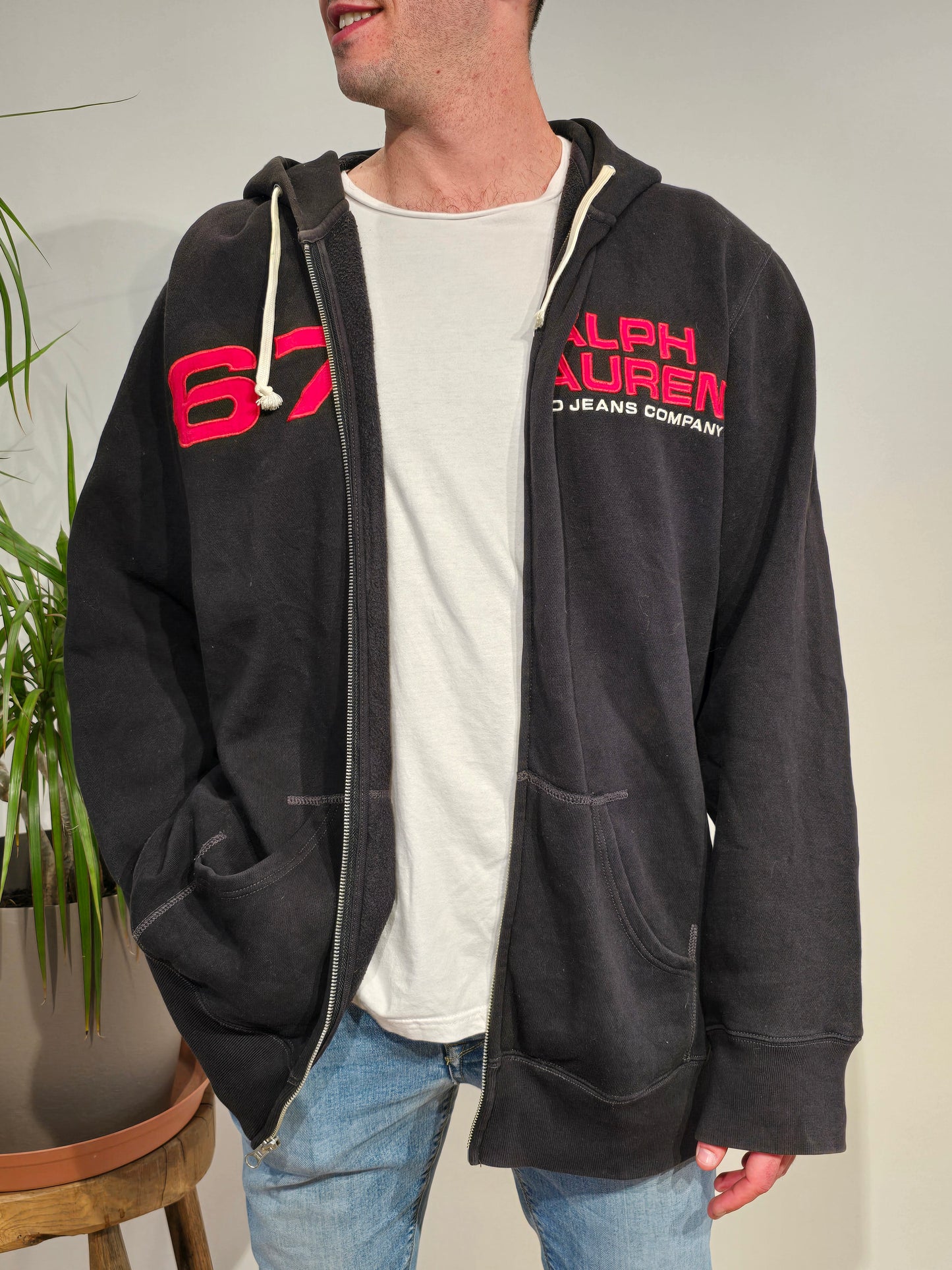 Veste à capuche noir - 3XL