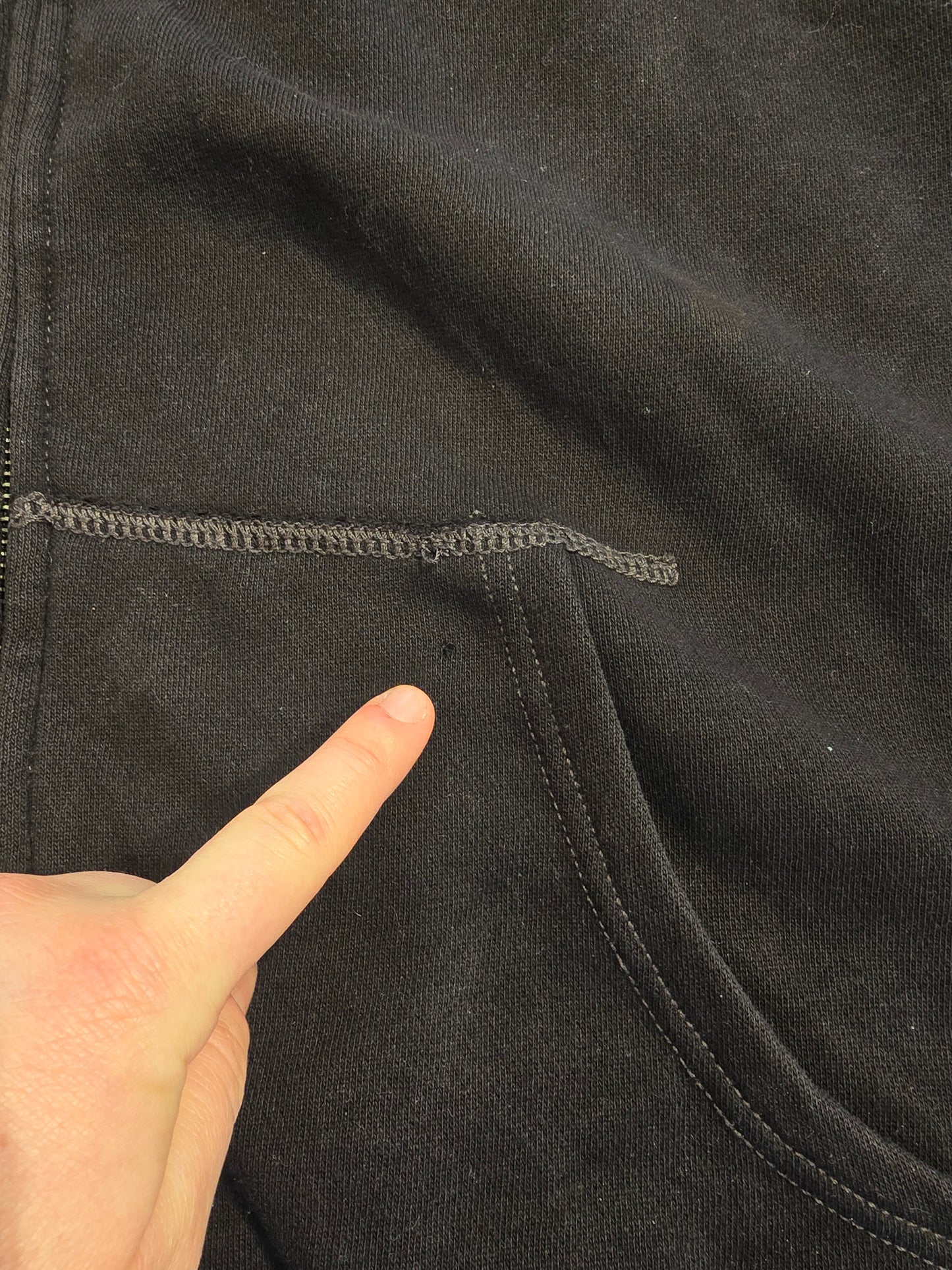 Veste à capuche noir - 3XL