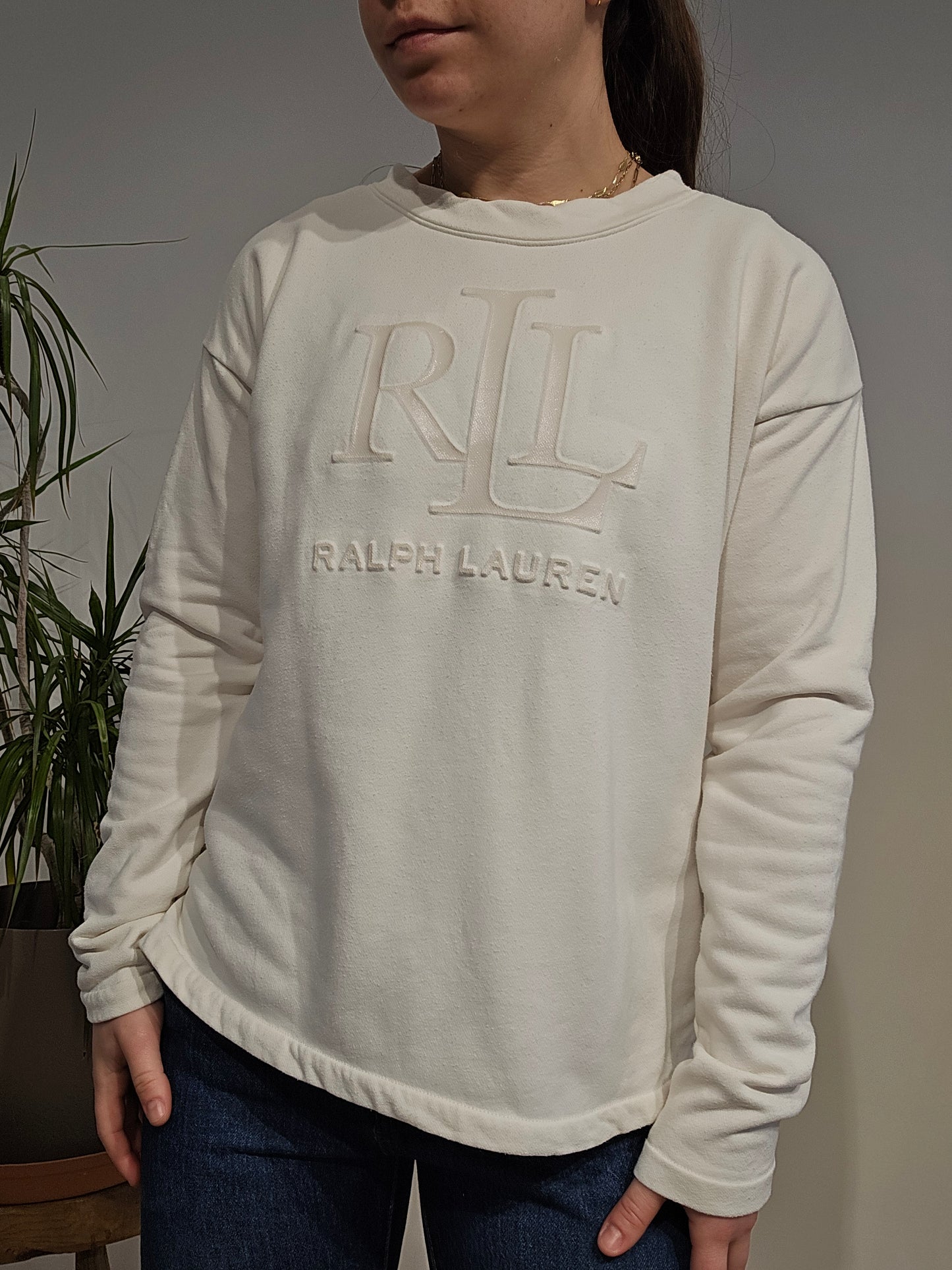 Sweat crème collection RLR - XS