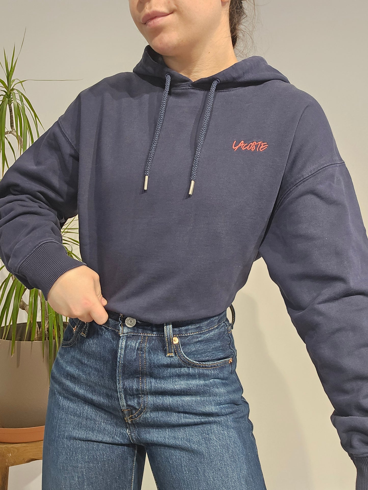 Sweat à capuche marine collection Live ! - XS