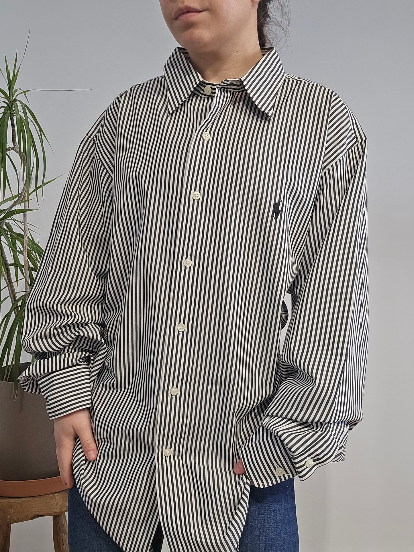 Chemise en coton à rayures - XL/XXL