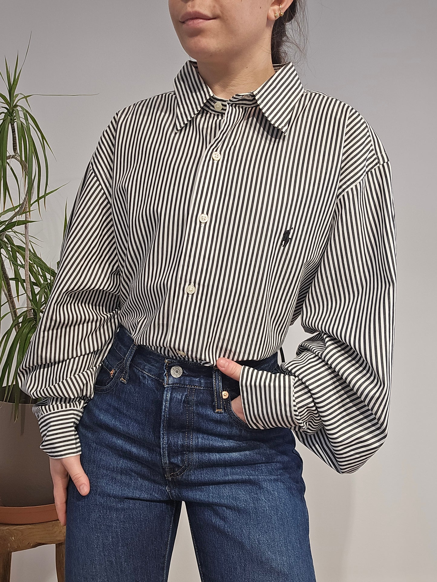 Chemise en coton à rayures - XL/XXL