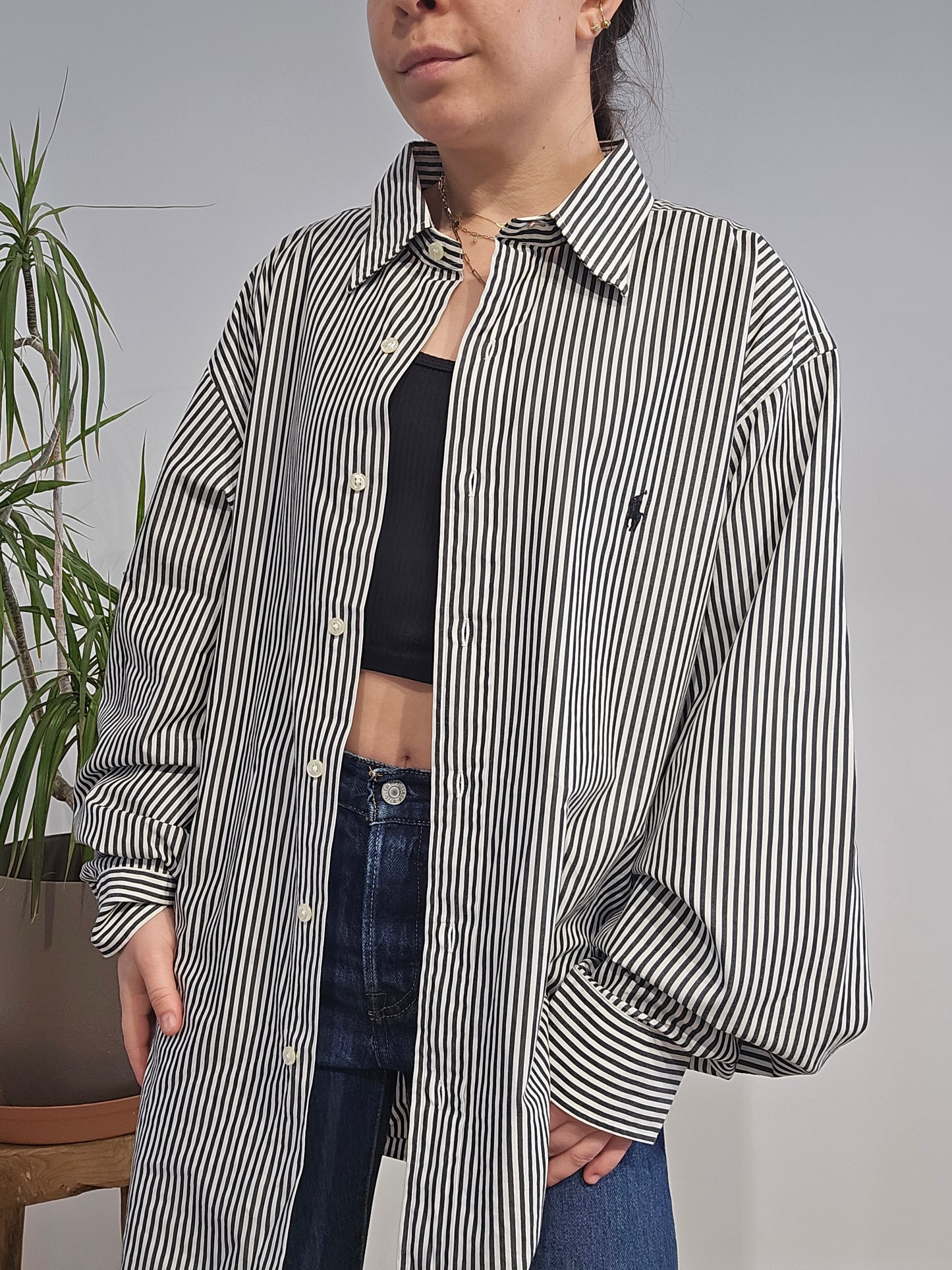 Chemise en coton à rayures - XL/XXL