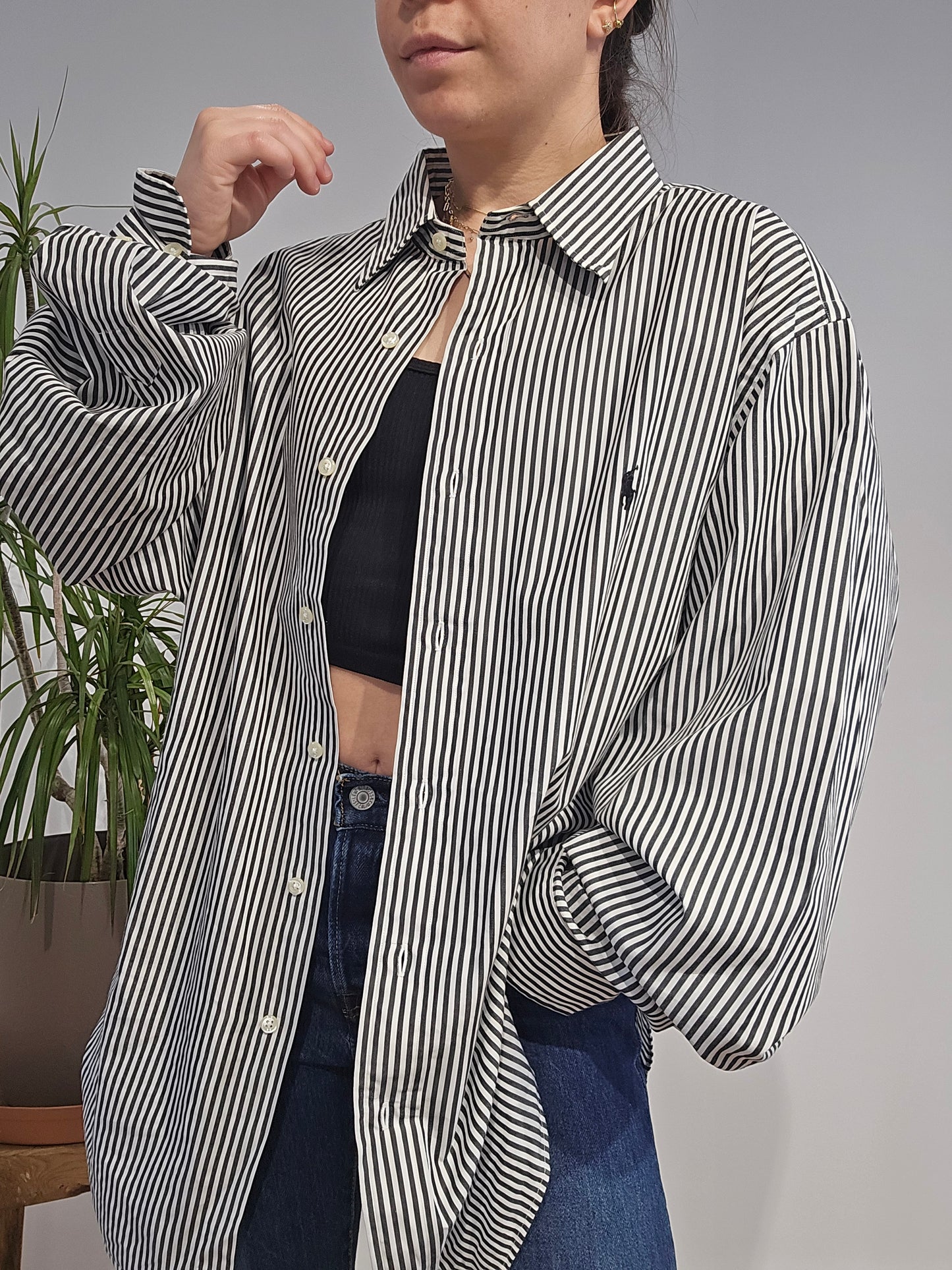 Chemise en coton à rayures - XL/XXL