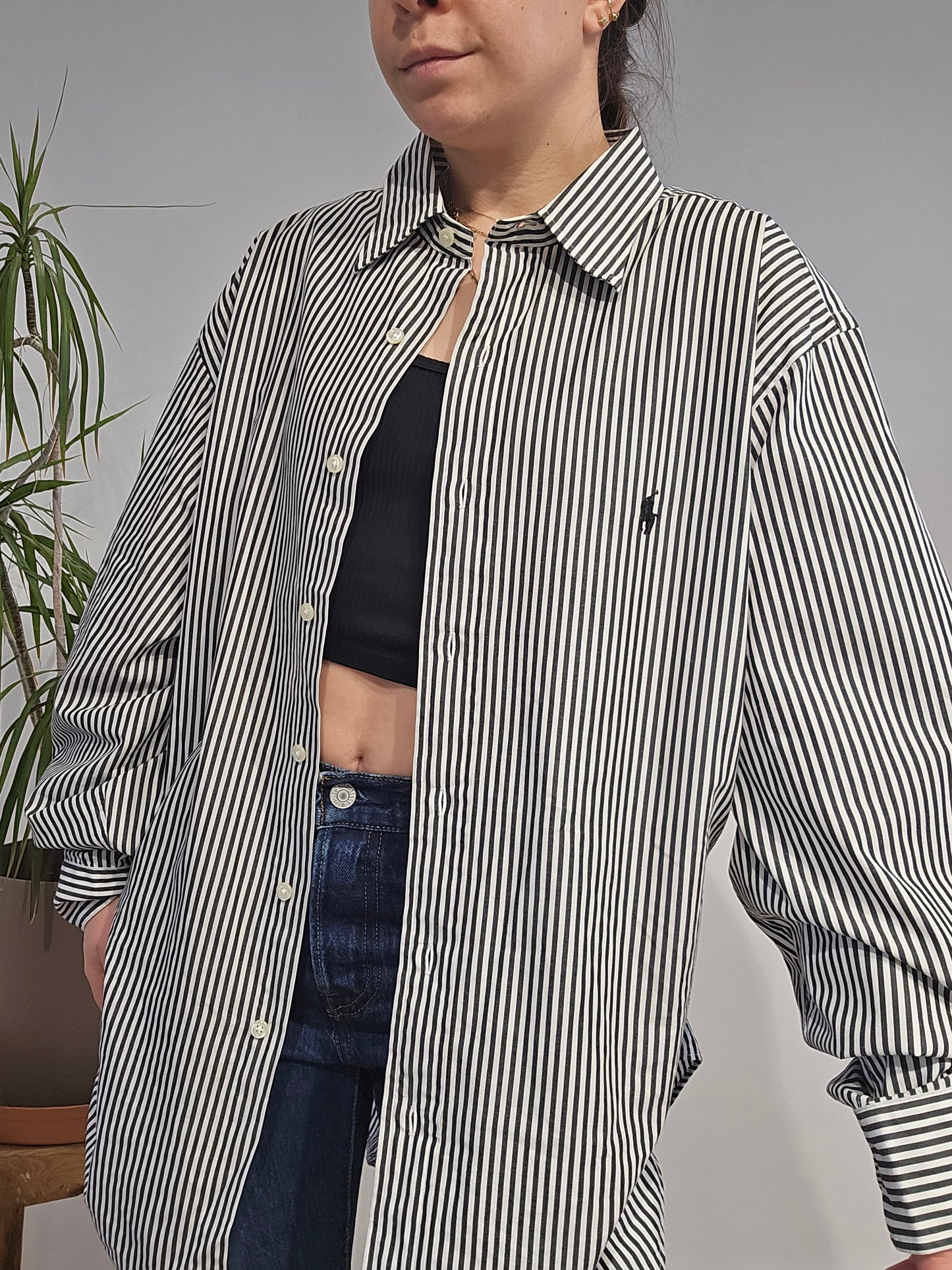 Chemise en coton à rayures - XL/XXL