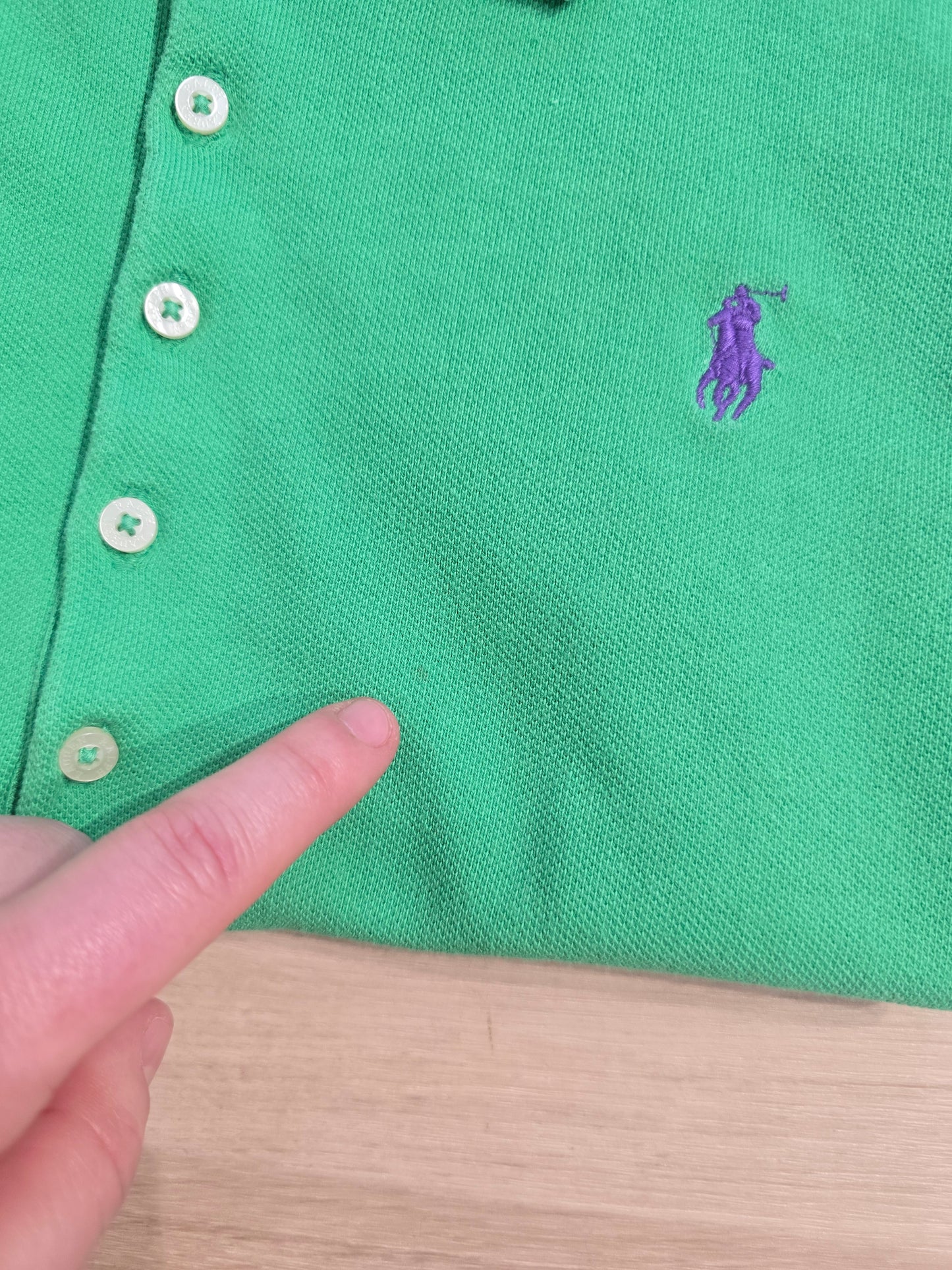Polo en coton vert - XS