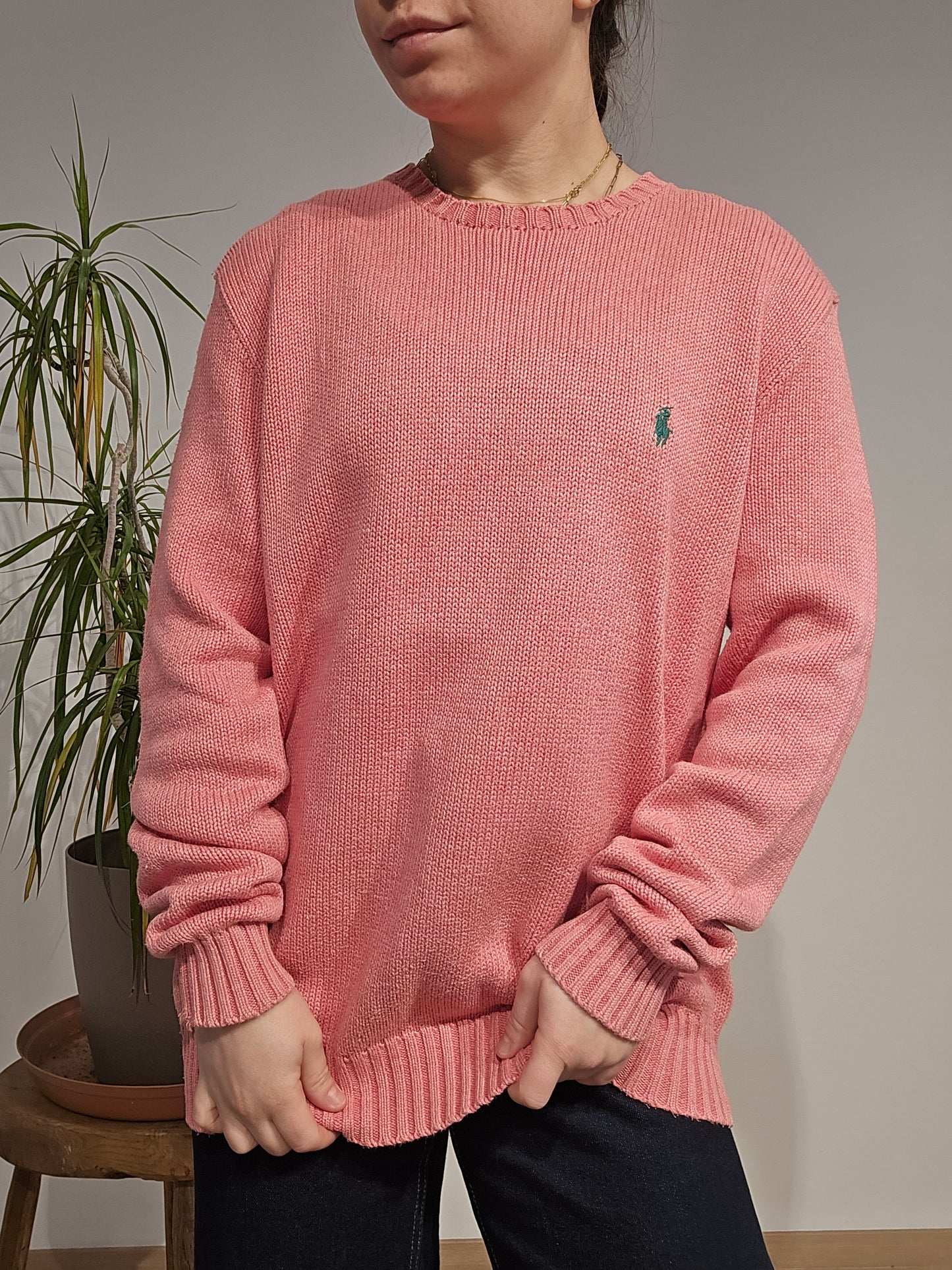 Pull en maille rose - S/M
