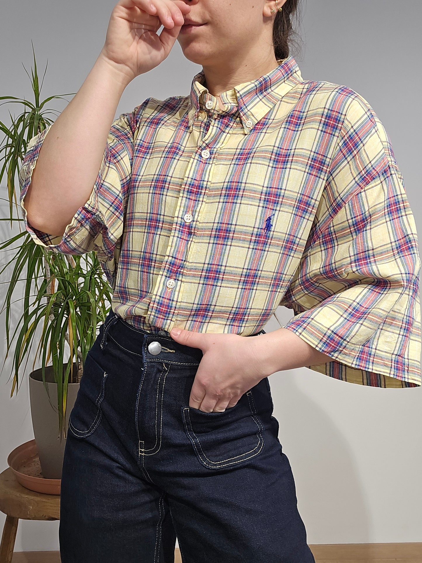 Chemise Blake en coton à carreaux multicolore- XL