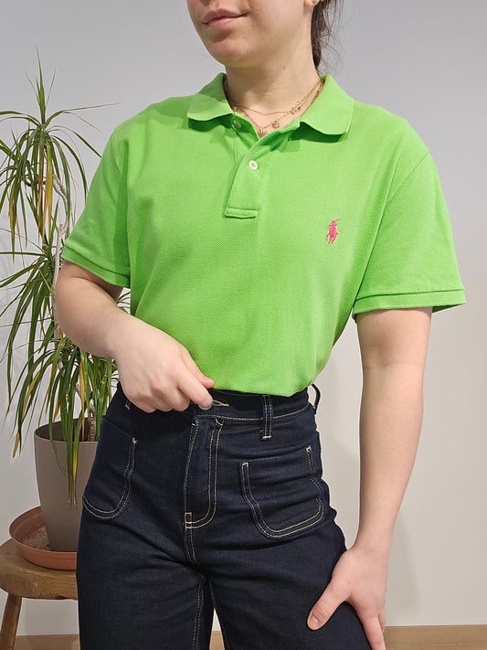 Polo Skinny fit en coton vert - M
