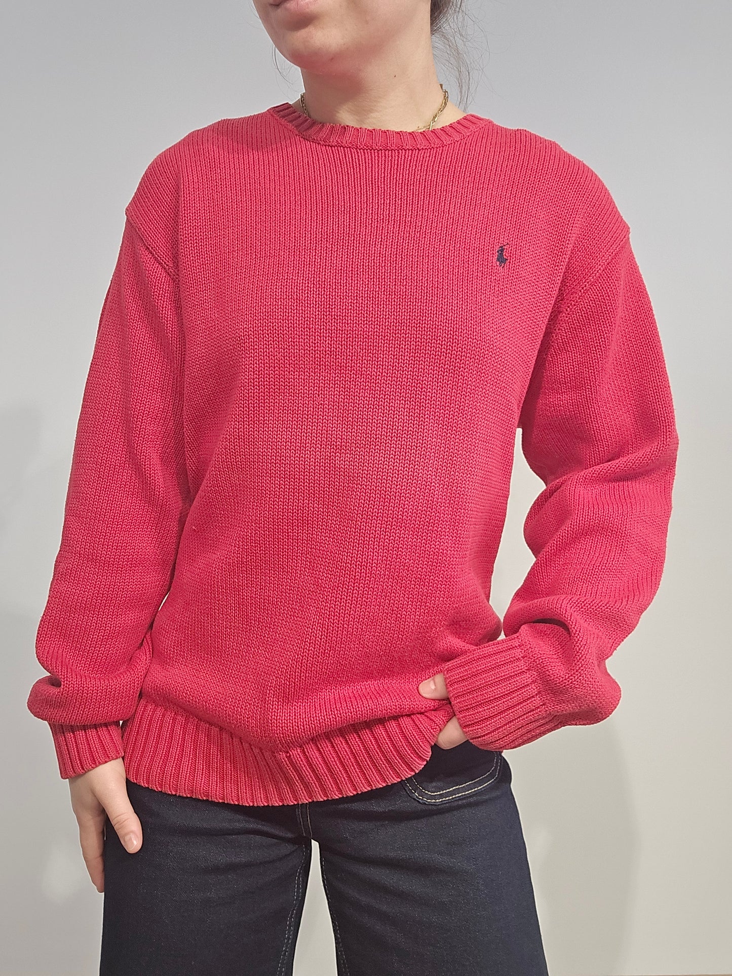 Pull en coton rouge - S/M