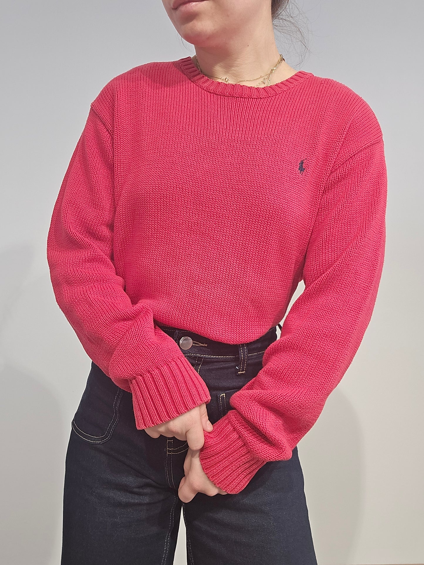 Pull en coton rouge - S/M