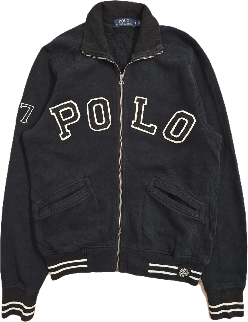Veste en coton noir "polo" - S