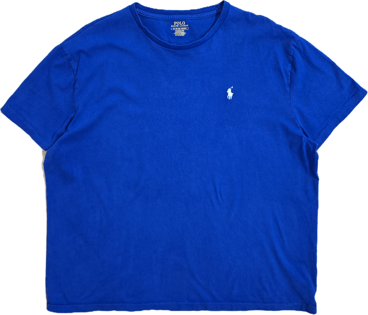 Tee-shirt custom fit en coton bleu - XL